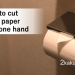 How to cut toilet paper with one hand