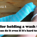 Tips for holding a wash towel